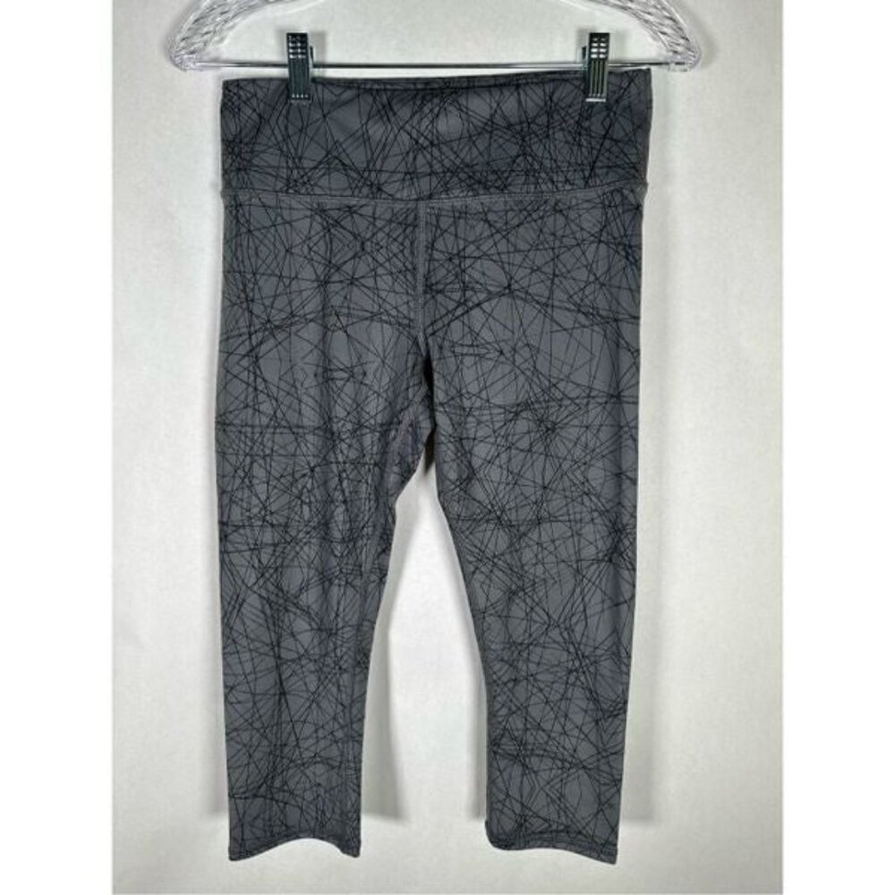 Alo Yoga Gray Geometric Print Capri Leggings Size Small NWOT - Picture 2 of 7